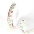Christmas Ribbon Cotton Printed, Colorful Triangle Flag Woven Ribbon ...