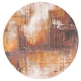 thumbnail image 3 of SAFAVIEH Vintage Persian Soren Abstract Polyester Area Rug, Rust/Gold, 5' x 5' Square, 3 of 9