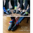 thumbnail image 4 of James Fiallo Mens 12-Pairs Funny Funky Crazy Novelty Colorful Patterned Dress Socks M209-12, 4 of 6