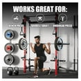 thumbnail image 3 of Safety Catches, Spotter Arms-Fit 2"x 2" Tube, with 1" Hole for Squat Rack Power Rack Cage, 800LBS Capacity (1 Pair), 3 of 7