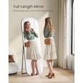 thumbnail image 2 of SONGMICS Full Length Mirror, 160 x 50 cm, Rounded Rectangle Full Body Floor Mirror with Stand, Ink Black ULFM029B01, 2 of 6