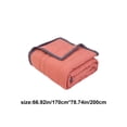 thumbnail image 3 of SHENGXINY Cooling Blanket, Summer Cooling Comforter for Hot Sleepers and Night Sweats, Double Sided Cold Effect Ice Fiber Blanket for All Season Red 67x79in, 3 of 6