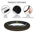 thumbnail image 6 of XMXY Car Steering Wheel Cover, Black background track pattern Non-Slip Jeep Truck Universal Elastic Steering Wheel Protector 15 inch, 6 of 8