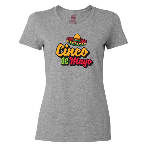 Inktastic Cinco De Mayo with Sombrero Women's T-Shirt