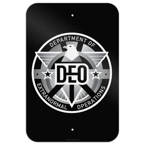 Supergirl TV Series DEO Department of Extranormal Operations Emblem Home Business Office Sign