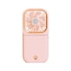 thumbnail image 1 of Ventilador de refrigeración Ventilador colgante para el cuello plegable Soporte para teléfono con enfriador de aire recargable y ajustable USB, Rosa Vogacara HA004861-01B, 1 of 6
