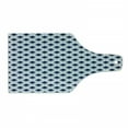 thumbnail image 1 of Ikat Cutting Board, Traditional Classic Pattern in Blue Tones and Modern Style Ethnic, Decorative Tempered Glass Cutting and Serving Board, Wine Bottle Shape, Pale Blue Navy Blue, by Ambesonne, 1 of 1