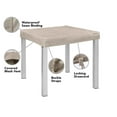 thumbnail image 3 of Covermates Square Table Top Cover - Premium Polyester, Weather Resistant, Drawcord Hem, Middle Buckle Strap, Patio Table Covers-Clay, 3 of 7