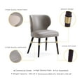 thumbnail image 4 of Strine Dining Chair in Dark Taupe - Set of 2, 4 of 11