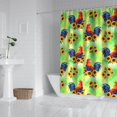 thumbnail image 2 of Green Chicken Sunflower Pattern Shower Curtain 84"x72" ,Bathroom Decorative Shower Curtains Set with 12 Hooks,Modern Waterproof Washable Shower Curtain, 2 of 6