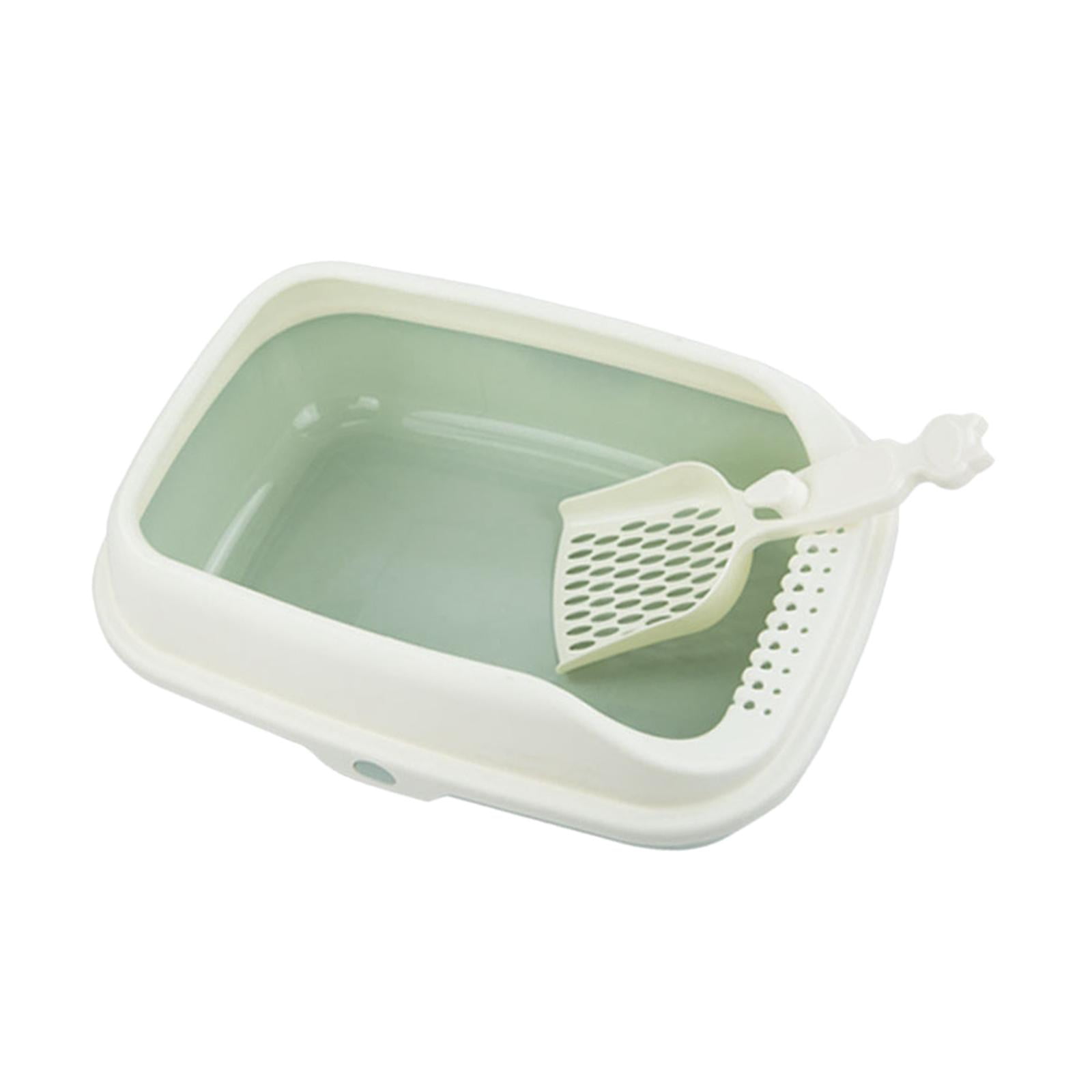 Cat Litter Box with High Sides Cat Sand Basin Open Top Kitty Litter Box Tray