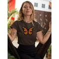 thumbnail image 2 of Monarch Butterfly Art T-Shirt Women -Image by Shutterstock, Female Large, 2 of 4