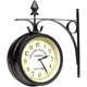 thumbnail image 1 of Wall Clock Wrought Iron Garden Clock Station Clock 2-Sided Handmade Grand Central Terminal New York, 1 of 4