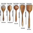 thumbnail image 5 of Cucharas de madera YONGSHENG utensilios de cocina 5 Piezas, 5 of 5