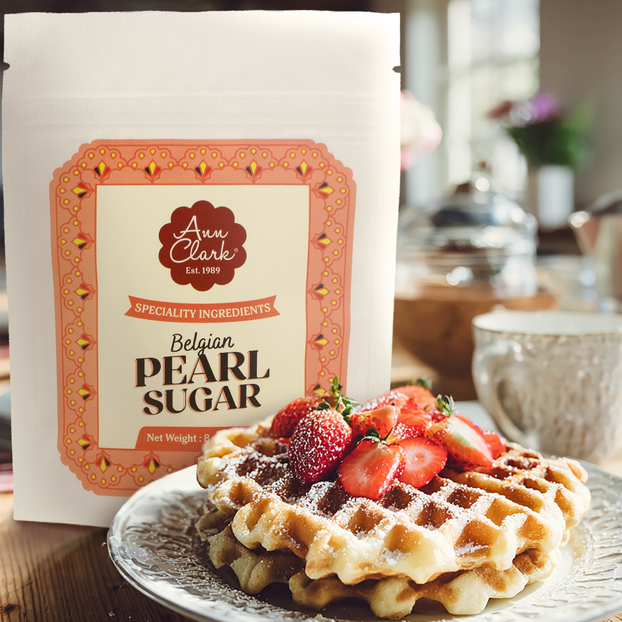 Ann Clark Authentic Belgian Pearl Sugar, 8 oz. (2 Pack)