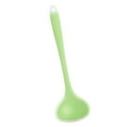 thumbnail image 2 of Monstrate Cuchara de sopa de silicona translúcida Anti-escaldado Utensilio de cocina resistente al calor frío, verde claro Type2 NO2, 2 of 6