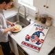 thumbnail image 4 of 4th of July Kitchen Towels Patriotic Hand Towel Memorial Day Dish Cloth 15.8 x 23.6 Inch Red White Blue Stripe Star Tea Cloth Independence Day Absorbent Dishcloth for Home Bathroom Decor, 4 of 6
