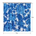 thumbnail image 5 of Pioneer Flower Floral Print Pattern Shower Curtain 72"x72" ,Bathroom Decorative Shower Curtains Set with 12 Hooks,Modern Waterproof Washable Shower Curtain, 5 of 6