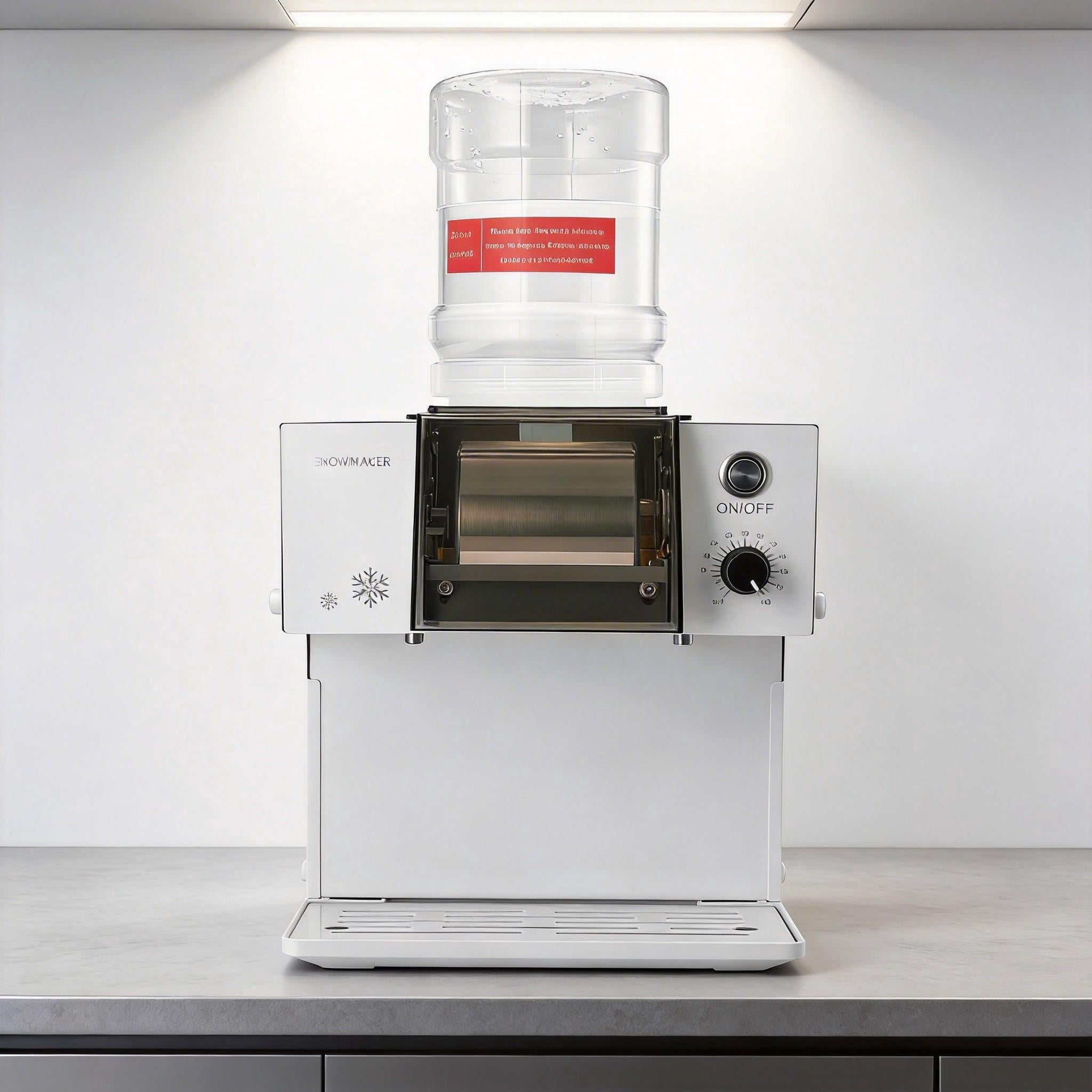 Snowflake Electric Snow Cone Machine - 132LBS/Day Stainless Steel, 0.48Gal