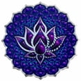 thumbnail image 2 of 2024 SI 2 oz Lotus of the 7th Chakra Colorized Silver Coin, 2 of 11