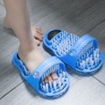 thumbnail image 3 of 1 par de zapatillas de masaje para Spa y ducha, cepillo limpiador de pies para limpieza exfoliante, 3 of 5