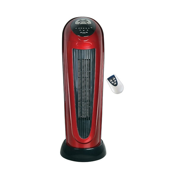 Optimus H7328 22" Oscillating Tower Heater With digitl Readout