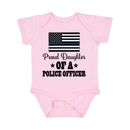 

Inktastic Police Officer Girls Proud Daughter Gift Baby Girl Bodysuit
