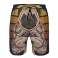 thumbnail image 3 of Logiee Pug dog Yoga Print Mens Swim Trunks Quick Dry Board Shorts,Breathable Hawaii Beach Shorts Swimwear Bathing Suits-, 3 of 6