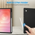 thumbnail image 6 of Fintie SlimShell Case for Samsung Galaxy Tab S11 5G 11 Inch 2025 Model (SM-X730/X736B) with S Pen Holder, Soft TPU Protective Stand Back Cover, Auto Wake/Sleep, Black, 6 of 9