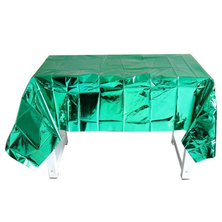 

Bluelans Home textiles Table Cover Shiny Tear Resistant PET Disposable Convenient Table Decorative Cloth for Party
