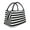 Black And White Stripes, variant on Vsdgher Blooming Sunflower Field Print Insulated Reusable Bags with Sturdy Zipper and Handles, Foldable Totes for Hot or Cold Food Bring or Delivery