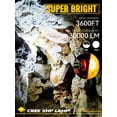 Rechargeable Spotlight, Super Bright 300000 Lumen LED Handheld