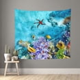 thumbnail image 2 of Balery Corals and Tropical Fish Pattern Tapestry 60x51 Inches - Large Wall Hanging Tapestry for Bedroom, Living Room, Dorm Decor - Artistic and Aesthetic Room Decor, 2 of 9