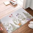 thumbnail image 5 of Green Bathroom Rug Leaf Bath Mat Flower Bath Mat Colorful Bath Mat Floral Bath Mat Floral Bathroom Rug 16" X 24", 5 of 8