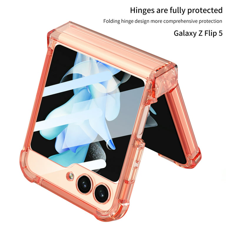 Clear Case With Hinge Protection For Galaxy Z Flip 5 - Temu