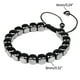 thumbnail image 2 of Pulsera magnética de piedra biliar negra, piedra energética para la salud, pulsera tejida retro, 2 of 3