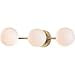 thumbnail image 3 of Hudson Valley Lighting Fleming 3-Light LED Bath Bracket - 20.75 Inches Wide by 5 Inches High-Aged Brass Finish, 3 of 4