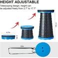 thumbnail image 3 of BAKOD Retractable Folding Camping Stool, Portable Telescopic Stool Chair Lightweight Collapsible Stool for Camping, Fishing, Hiking, BBQ BLUE, 3 of 9