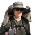 thumbnail image 3 of Xfvqtps Solar Fan Hat Fishing Hat Visor Hat with Fan Wide Brim Neck Protect UV Protection Summer Visor Solar Powered and USB Charging for Fishing Camping, 3 of 6