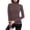 Brown, variant on Womens Base Layers Tight-Fitting Pullover Mock Neck Long Sleeve Tops Brushed Tees Fall Winter Essential Shirts Casual Fashion Pullovers Cozy Soft Clothing