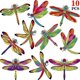 thumbnail image 1 of Jinyi Double-sided Static Cling Ow Stickers - Anti Bird Strike Ow Stickers(10pcs, ), 1 of 5