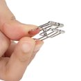 thumbnail image 3 of Small Binder Clips, Hollow Easy To Use Powerful Clamping Force Durable Metal Paper Clamps  For School, 3 of 8