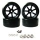 thumbnail image 1 of Llantas de plástico Vogacara 4 Uds 1/10 neumáticos para D12 todoterreno accesorios duraderos para coche RC, 1 of 6