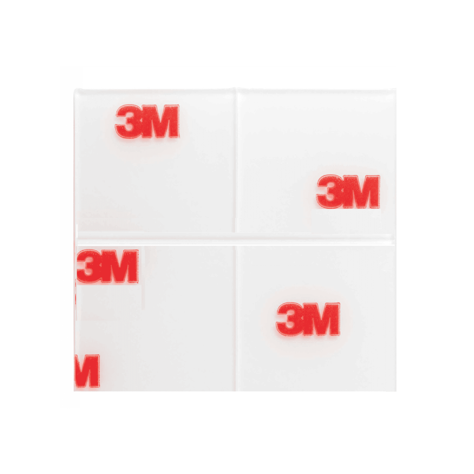 3M Clear Scotch-Mount Double-Sided Mounting Tape: 1 in. x 1 in. (Clear) / 48-Squares