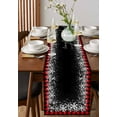 thumbnail image 2 of Table Runners 108 Inches Long Dress Scarves, Merry Christmas Farmhouse Coffee/Dining/Kitchen Table Runner for Living Room, Winter Holiday Xmas Snowflake Red Plaid 13x108 Inch, 2 of 7