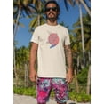 thumbnail image 2 of Eagle And Surfboard Art T-Shirt Men -Image by Shutterstock, Male Large, 2 of 4