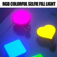 thumbnail image 3 of SharkTRUE Adjustable RGB Clip-On Selfie Fill Light: Three Color Temps, Easy Operation, Compact Design, 3 of 8