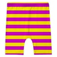 thumbnail image 4 of Icvfdpl Ensemble de Pyjamas pour Filles Décontracté Rayé Col Rond Manches Courtes Shorts Pantalon 3 Pcs Printemps Taille Élastique Loisirs Pjs Fille, 7-8 Ans, 4 of 5