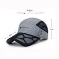 thumbnail image 2 of Unisex Breathable Full Mesh Baseball Cap Quick Dry Running hat Lightweight Cooling Water Sports Hat, 2 of 4