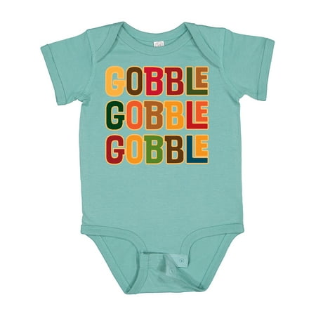 

Inktastic Thanksgiving Funny Gobble Gift Baby Boy or Baby Girl Bodysuit